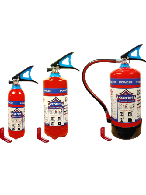 Eco Fire ABC Powder Type Fire Extinguisher In Capacity 1kg+ 2kg+ 4kg 